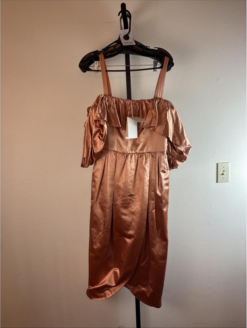 Ulla Johnson Lelita Dress in Copper, $1,290 NWT, Sz 4, #2421 - Picture 3 of 5